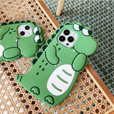Cute Crocodile iPhone 13, 12 Pro / 12 Case 可愛鱷魚 iPhone 13, 12 Pro / 12 手機殼 (MCL2494)