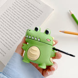 Cartoon Little Crocodile AirPods 1,2, Pro Case 卡通小鱷魚 AirPods 1,2, Pro 保護套 (KCAC2010a)