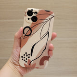 Doodle Leaves iPhone 13 Case 塗鴉葉子 iPhone 13 保護套 (MCL2500)