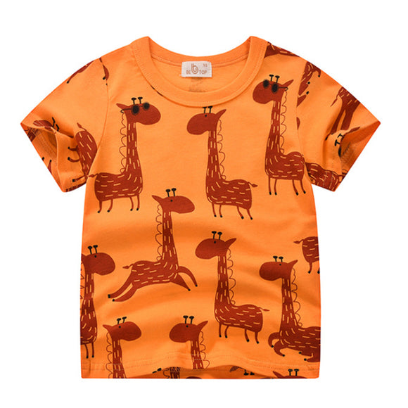 Kids Giraffe Pattern T-shirt 兒童長頸鹿圖案T恤