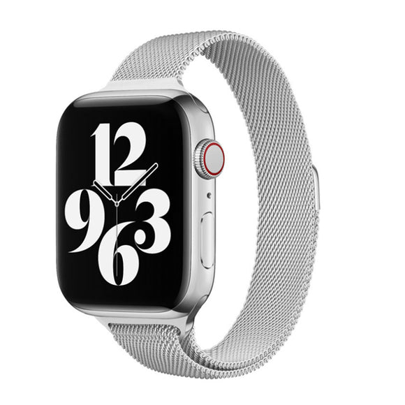 Silver Stainless Steel Apple Watch Band (for small wrist) 銀色不銹鋼 Apple 錶帶 (適合小手腕) (KCWATCH1121)