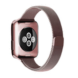 Burgundy Stainless Steel Apple Watch Band (for small wrist) 酒紅不銹鋼 Apple 錶帶 (適合小手腕) (KCWATCH1124)