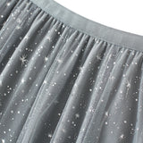 Star Sequined Mesh Maxi Skirt 星星亮片網紗半身長裙 (KCCLSP2125)