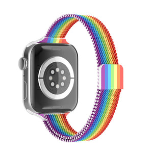 Rainbow Stainless Steel Apple Watch Band (for small wrist) 彩虹不銹鋼 Apple 錶帶 (適合小手腕) (KCWATCH1127)