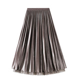 Two-Sided Beaded Mesh Maxi Skirt 兩面穿釘珠網紗半身長裙 (KCCLSP2129)