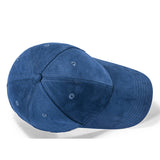 Dark Blue Faux Suede Baseball Cap 深藍色人造皮絨棒球帽 KCHT2162