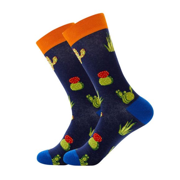 Cactus Pattern Cozy Socks (One Size) 仙人掌圖案舒適襪子 (均碼) HS202012
