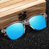 Wooden Color Frame Polarized Sunglasses 木制彩木框偏光太陽眼鏡 (KCSG2131a)