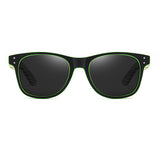 Wooden Color Frame Polarized Sunglasses 木制彩木框偏光太陽眼鏡 (KCSG2138)