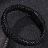 Faux Leather Magnetic Bracelet 人造皮革磁扣手鍊  (KJBR16014)