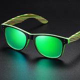 Wooden Color Frame Polarized Sunglasses 木制彩木框偏光太陽眼鏡 (KCSG2140)