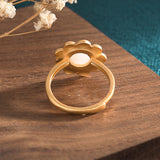 Imitation Jade Open Ring (Adjustable) 仿玉開口戒指 (可調節) KJEA20149