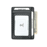 Black Grained Leather RFID Card Holder 黑色真牛皮RFID安全防盜信用卡套 CH19014