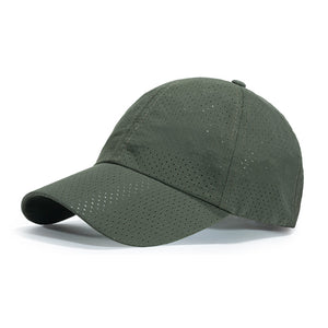 Army Green Korean Style Breathable Baseball Cap 軍綠色韓風透氣棒球帽 KCHT2152