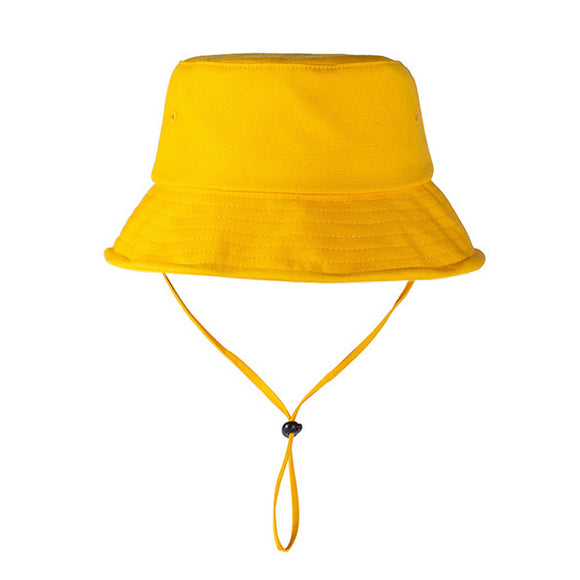 Japanese Yellow Outdoor Bucket Hat 日系黃色戶外防曬漁夫帽 KCHT2156a