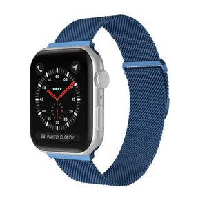 Blue Milano Magnetic Stainless Steel Mini Buckle Apple Watch Band 藍色米蘭磁吸式不銹鋼迷你扣 Apple 錶帶 (KCWATCH1159a)