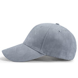 Grey Faux Suede Baseball Cap 灰色人造皮絨棒球帽 KCHT2163