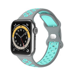 Two-Tone Silicone Apple Watch Band 38MM / 40MM, 42MM / 44MM 雙色矽膠 Apple 38MM / 40MM , 42MM / 44MM錶帶 (KCWATCH1164)