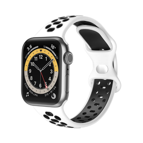 Two-Tone Silicone Apple Watch Band 38MM / 40MM, 42MM / 44MM 雙色矽膠 Apple 38MM / 40MM , 42MM / 44MM錶帶 KCWATCH1165a
