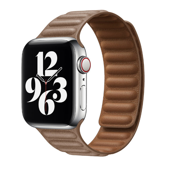 Brown Genuine Leather Apple Watch Band 棕色真皮Apple 錶帶 (KCWATCH1167a)