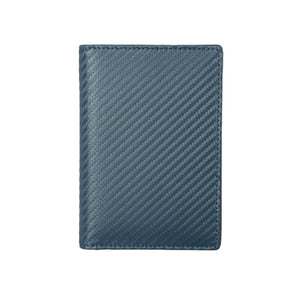 Blue Grained Leather RFID Passport Holder 藍色真牛皮RFID安全防盜護照證件套 CH19016