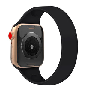 Black Silicone Apple Watch Band 38MM / 40MM, 42MM / 44MM 黑色矽膠 Apple 38MM / 40MM, 42MM / 44MM 錶帶 (KCWATCH1173)