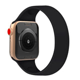 Black Silicone Apple Watch Band 38MM / 40MM, 42MM / 44MM 黑色矽膠 Apple 38MM / 40MM, 42MM / 44MM 錶帶 (KCWATCH1173)