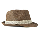 Brown British Jazz Straw Hat 咖啡色英倫爵士草編帽 (KCHT2177)