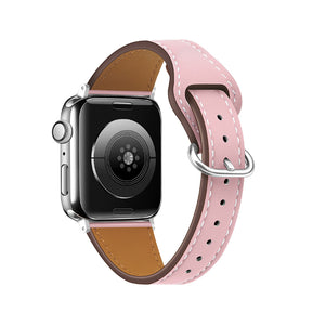 Pink Genuine Leather Apple Watch Band (for small wrist) 粉色真皮Apple (適合小手腕) 錶帶 (KCWATCH1178)