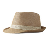 Khaki British Jazz Straw Hat 卡其色英倫爵士草編帽 (KCHT2179)