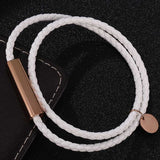Faux Leather Magnetic Bracelet 人造皮革磁扣手鍊  (KJBR16018)