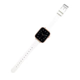 White Genuine Leather Apple Watch Band (for small wrist) 白色真皮Apple (適合小手腕) 錶帶 KCWATCH1185