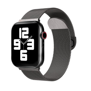 Dark Grey Milano Magnetic Stainless Steel Apple Watch Band 深灰色米蘭磁吸不銹鋼 Apple 錶帶 (KCWATCH1188a)