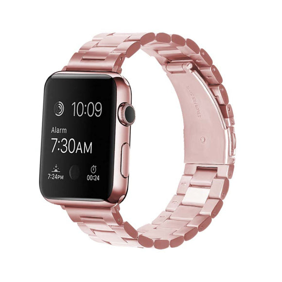 Rose Pink Stainless Steel Apple Watch Band 玫瑰粉不銹鋼 Apple 錶帶 KCWATCH1018a