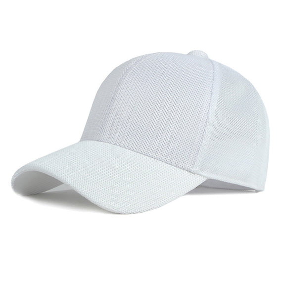 White Breathable Baseball Cap 白色透氣棒球帽 (KCHT2190)