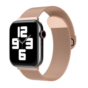 Rose Gold Milano Magnetic Stainless Steel Apple Watch Band 玫瑰金米蘭磁吸不鏽鋼 Apple 錶帶 (KCWATCH1190)