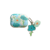 Blue Green Flowers AirPods 1,2, Pro Case 藍綠色花朵 AirPods 1,2, Pro 保護套