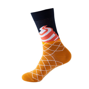 Ice Cream Pattern Cozy Socks (One Size) 雪糕圖案舒適襪子 (均碼)