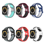 Two-Tone Silicone Apple Watch Band 38MM / 40MM, 42MM / 44MM 雙色矽膠 Apple 38MM / 40MM , 42MM / 44MM錶帶 KCWATCH1165b