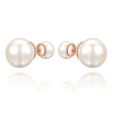 Classic Rose Gold Pearl Earrings 經典玫瑰金珍珠耳環