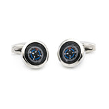 Silver Compass Cufflinks ** Free Gift ** 銀色指南針袖扣 ** 附送贈品 **