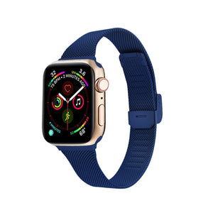 Blue Stainless Steel Apple Watch Band 藍色不銹鋼 Apple 錶帶
