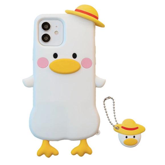 Straw Hat Duck iPhone 13, 12 Pro / 12 Case 草帽鴨子  iPhone 13, 12 Pro / 12 手機殼 (MCL2492)