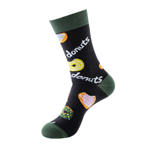 Donut Pattern Cozy Socks (One Size) 冬甩圖案舒適襪子 (均碼) HS202001