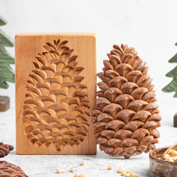 Wooden Pine Cones Cookie Cutter Baking Mold 木製松果曲奇烘焙模具