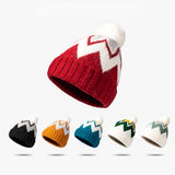 Striped Wool Ball Knitted Hat 條紋毛球針織帽 KCHT2065