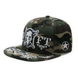 Korean Style Camouflage Embroidered Hip Hop Hat 韓風迷彩刺繡嘻哈帽 KCHT2148