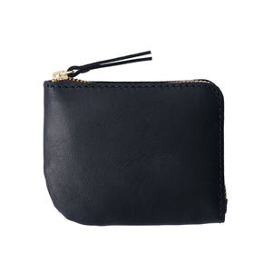 Black Grained Leather Card Holder 黑色真牛皮信用卡套 CH19022