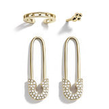 Simple crystal earrings set (4 Pieces) 簡約水晶耳環套裝（4件）