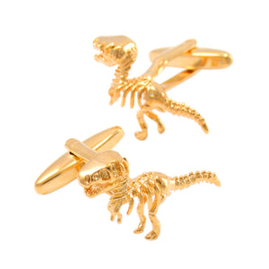 Gold Dinosaur Cufflinks 金色恐龍袖扣